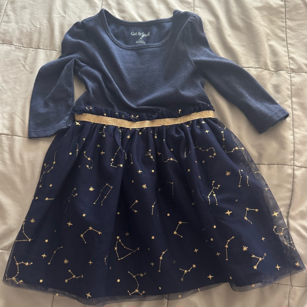 Cat & Jack Navy Blue Dress